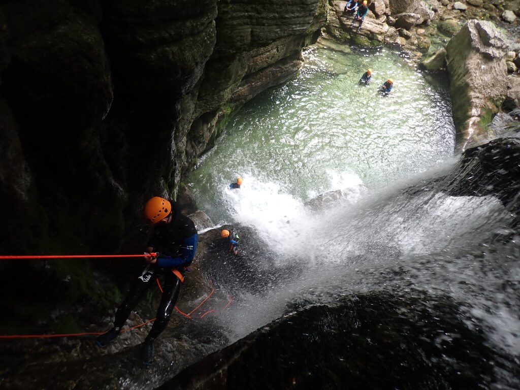One of the rappels in Lower Furon